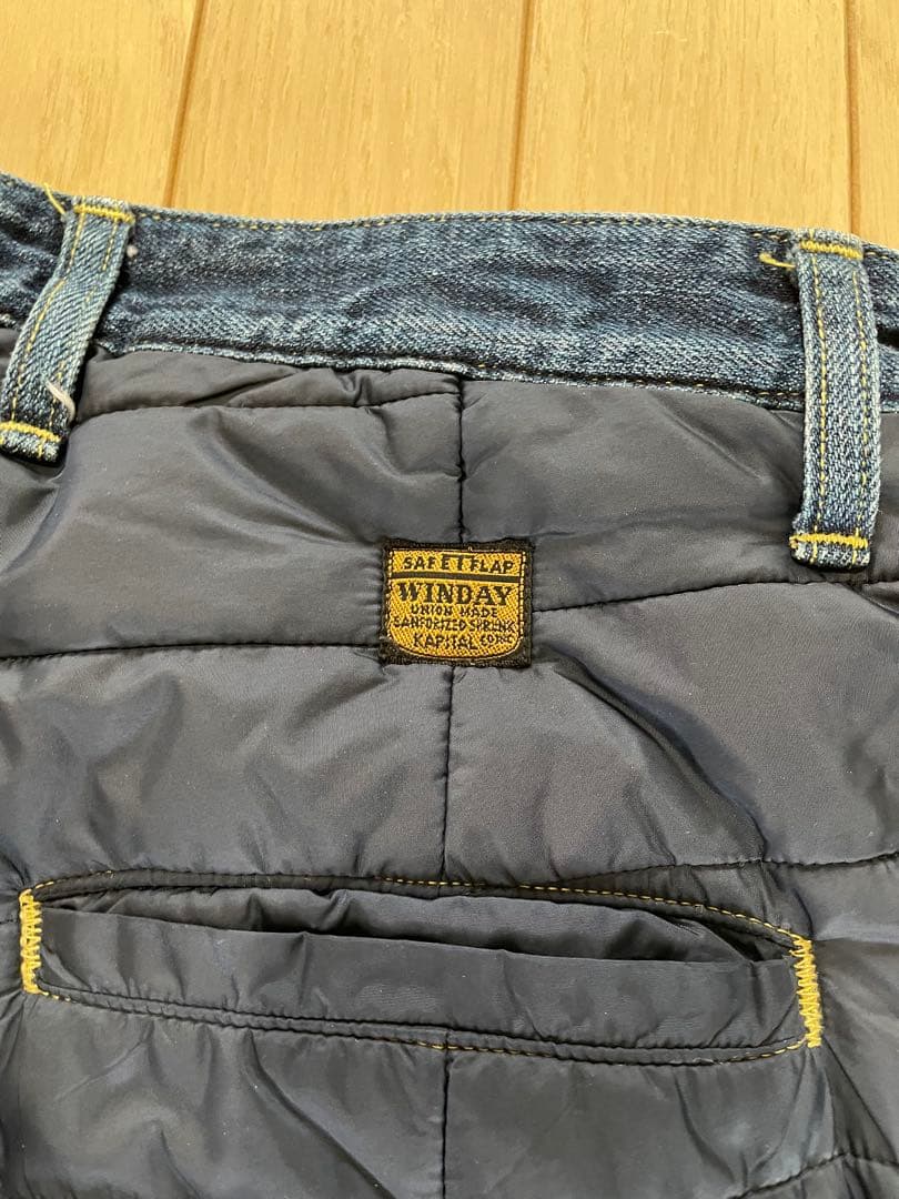 キャピタル KAPITAL パンツ (デニム × ダウン) サイズ 3 L