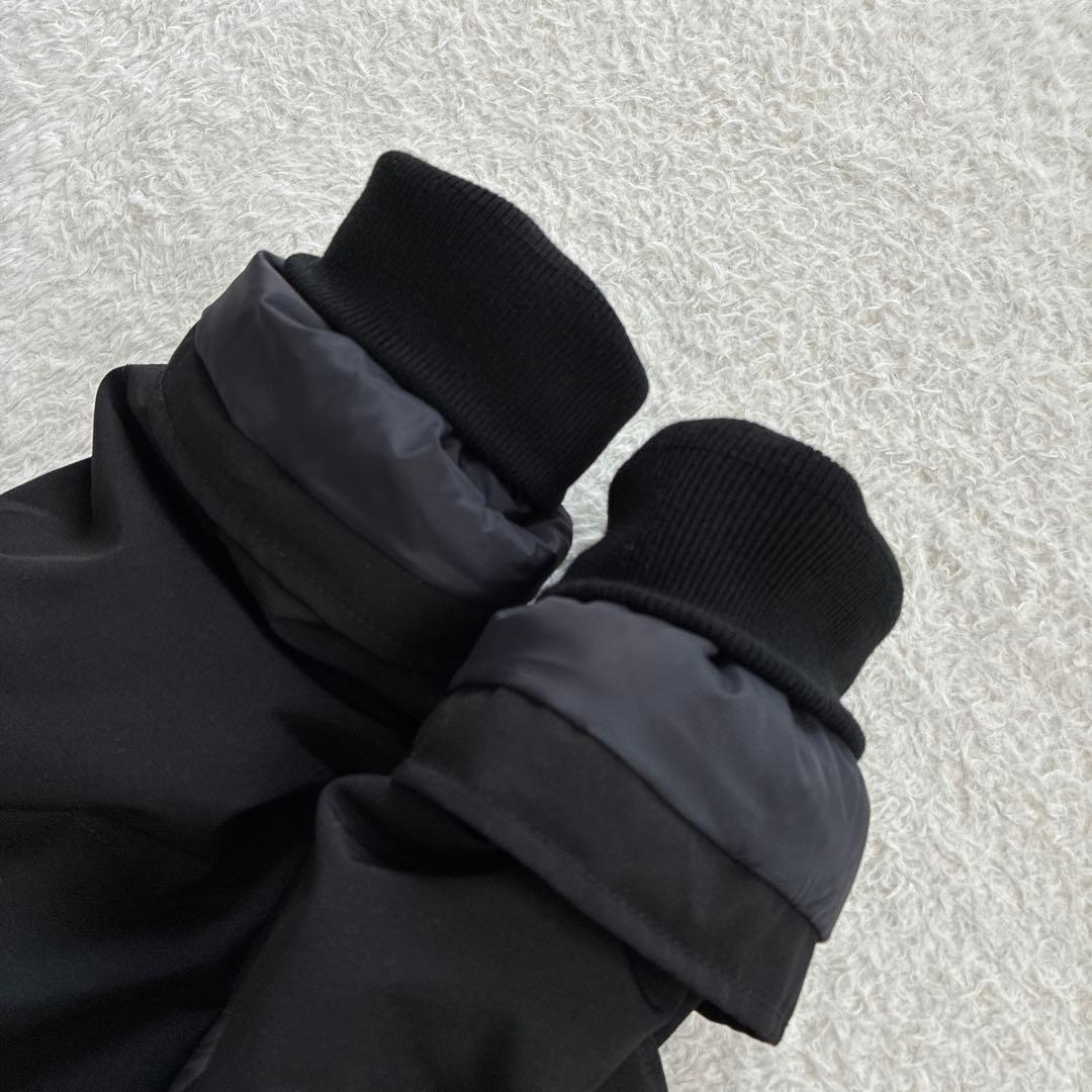 極美品 ダントン Bshop ダウンジャケット 黒 ファーフード付き レディース