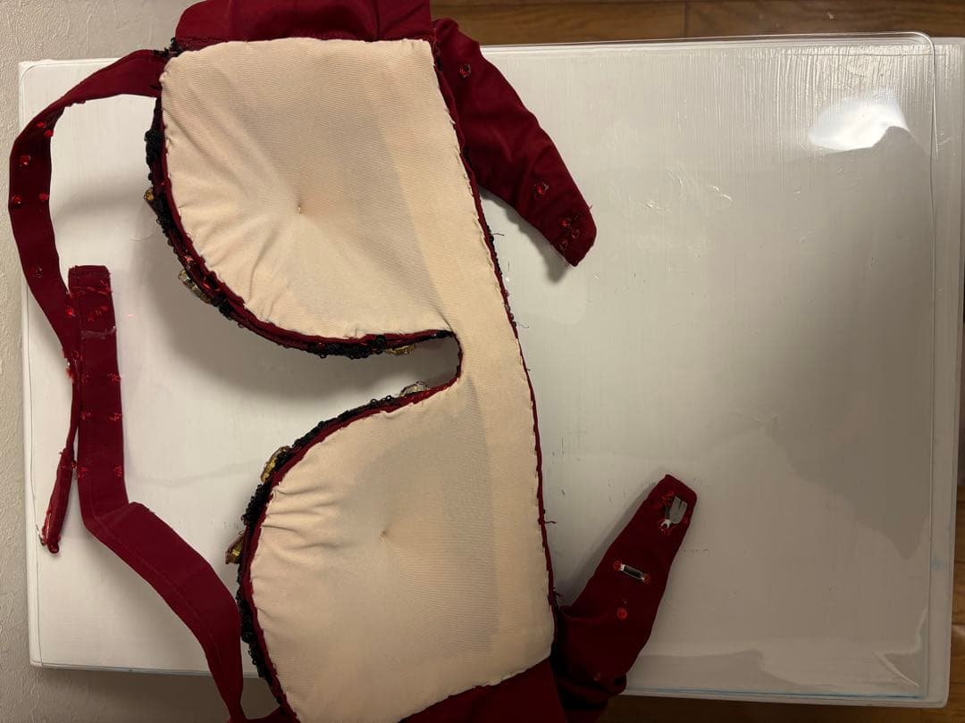 bbb＊エジプト製＊ベリーダンス 衣装セットアップ (赤と黒)オリエンタル