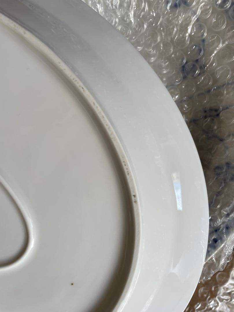 ロイヤルコペンハーゲンブルーフルーテッドハーフレースオーバルプレート　5 枚