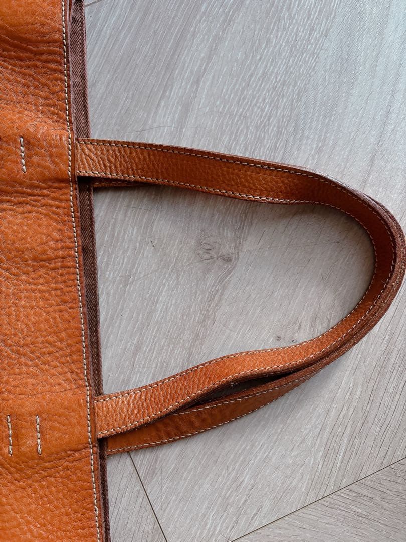 大容量 CIVA チーバ オールレザー キャメル トートバッグ イタリア製 本革