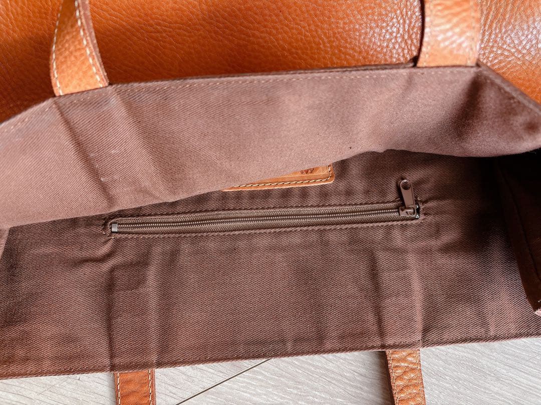 大容量 CIVA チーバ オールレザー キャメル トートバッグ イタリア製 本革