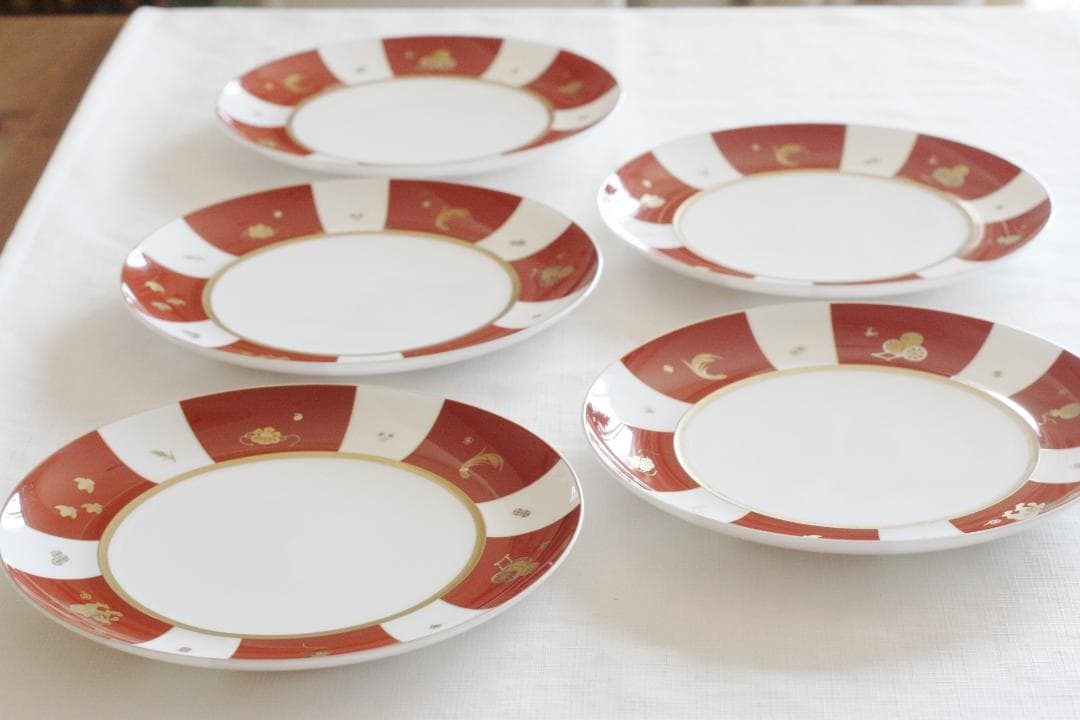 【５枚セット】NIKKO　金沢コレクション　かぐら　プレート　大皿　丸皿