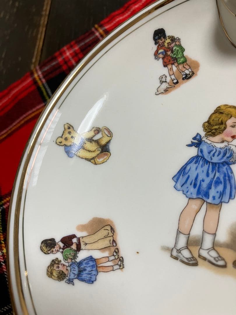 希少　アンティーク　LlMOGES リモージュ France 子供用保温皿