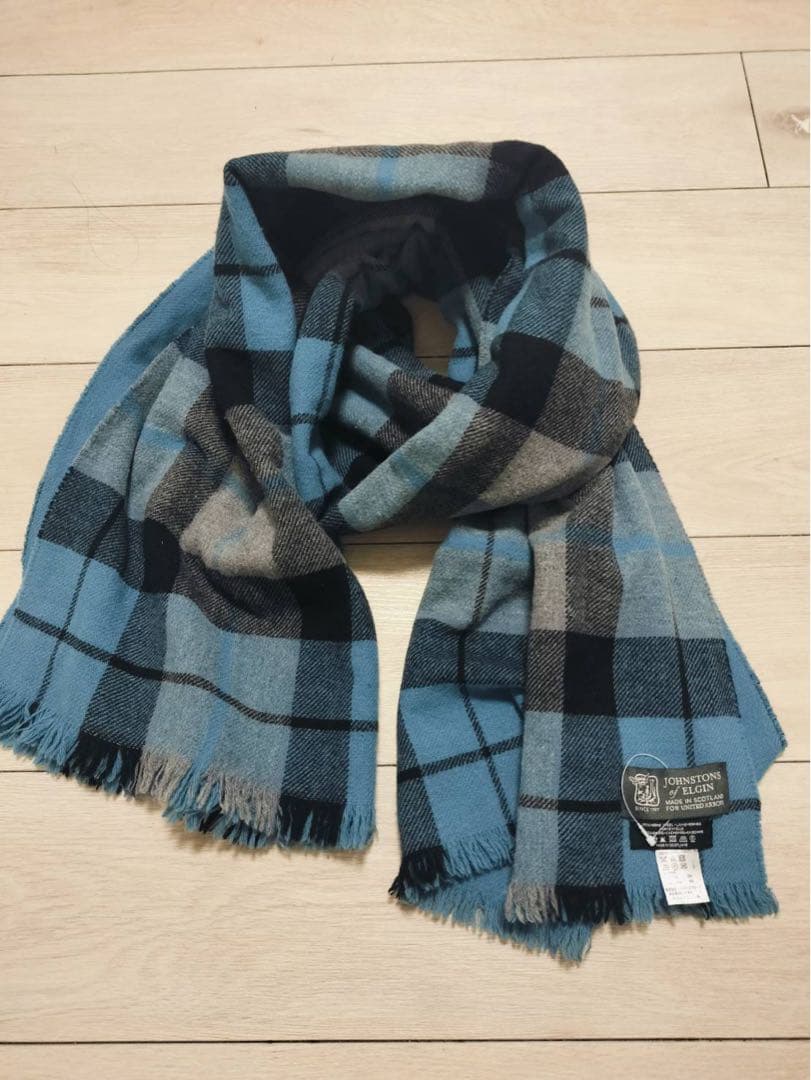 ジャンストンズ ユナイテッドアローズ別注 大判 ストールマフラーウール カシミヤ