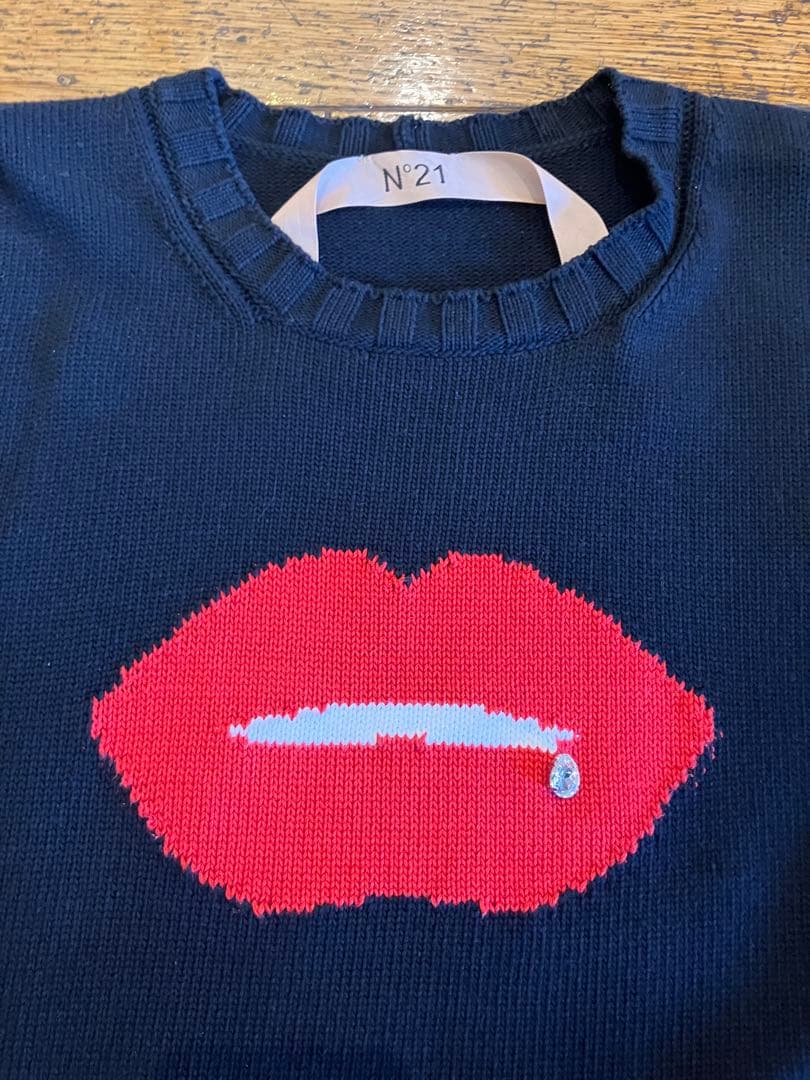 NO°21 リップモチーフニット 42 ヌメロヴェントウノ