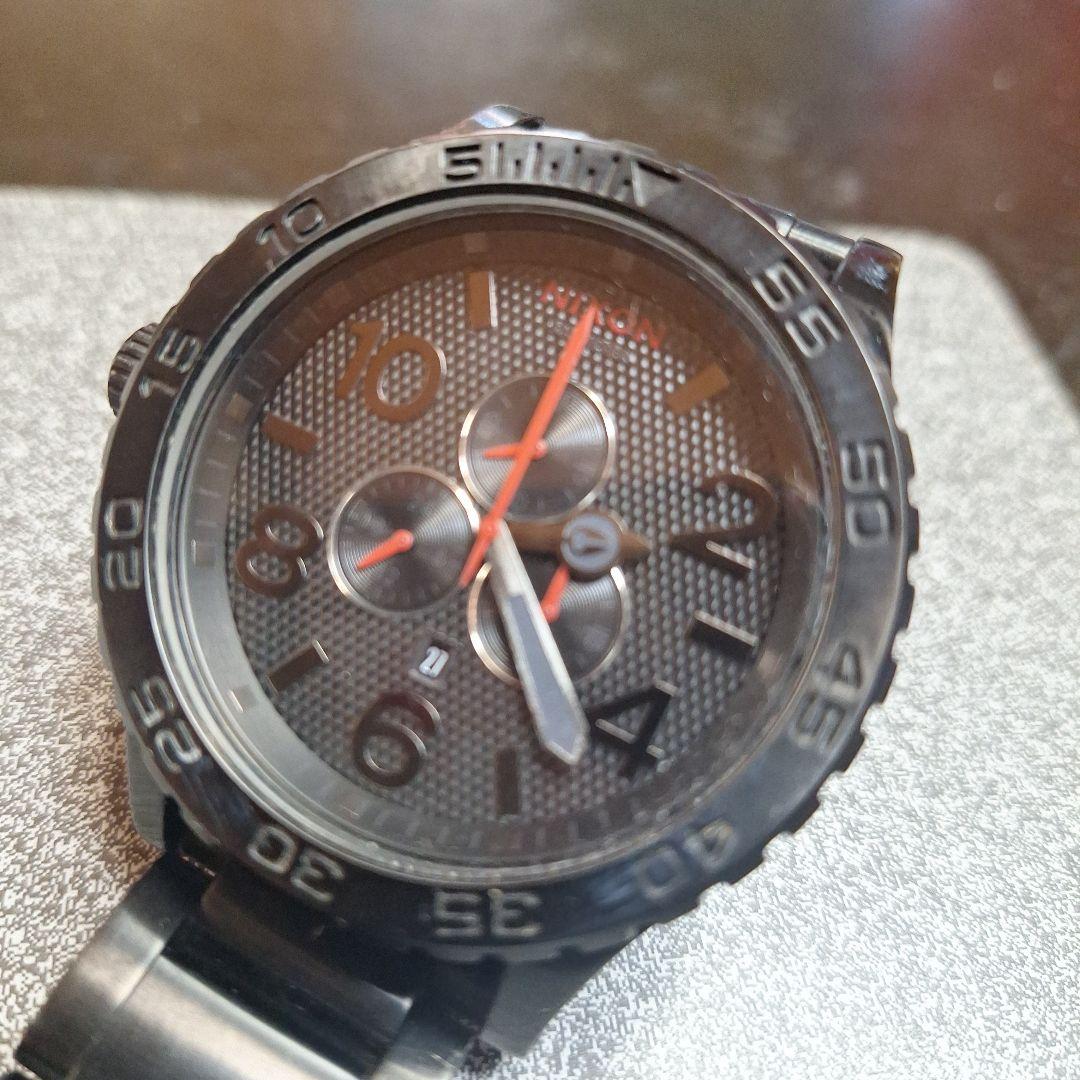 美品　NIXON 51-30 CHRONO ブラッククロノグラフ 箱・取説