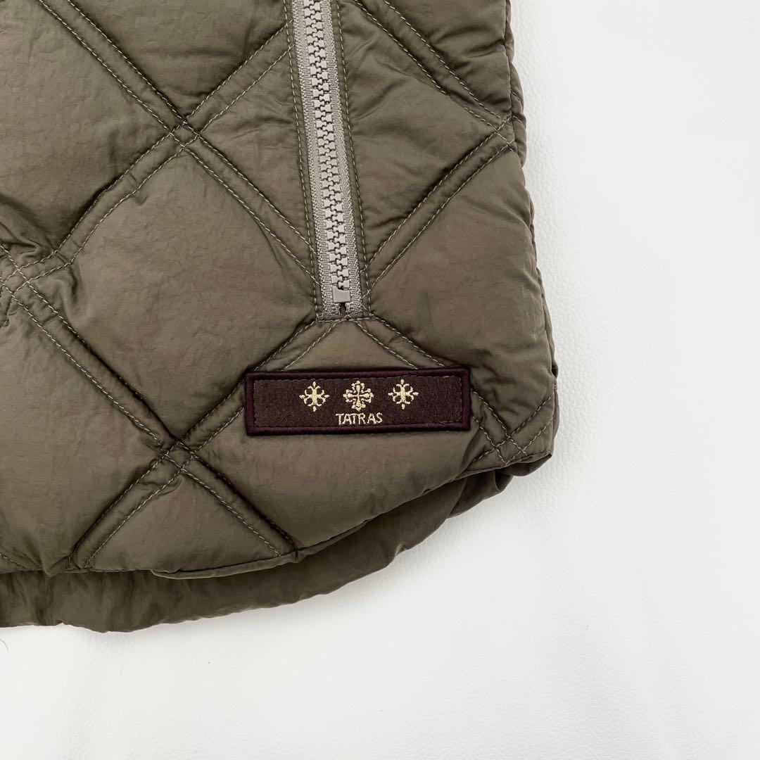 【美品】タトラス ダウンベスト FILOMENA 1 カーキ キルティング