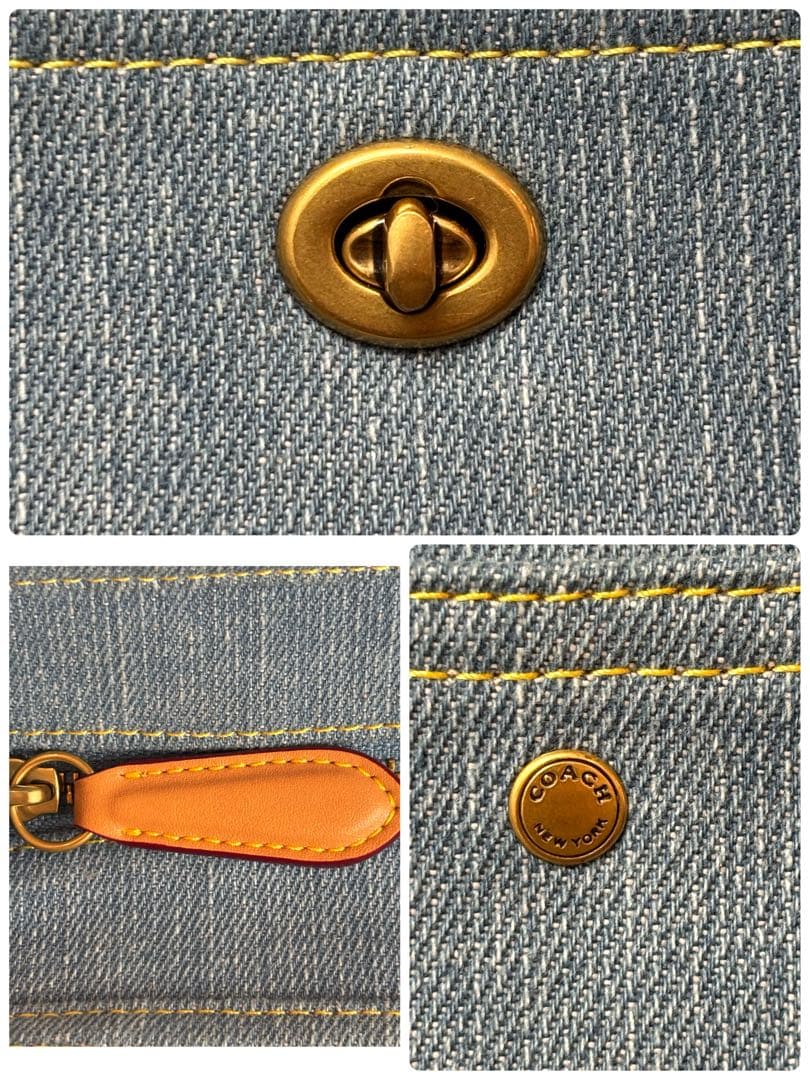 【✨美品✨】コーチ COACH 2WAYバッグ デニムカーゴトート A4
