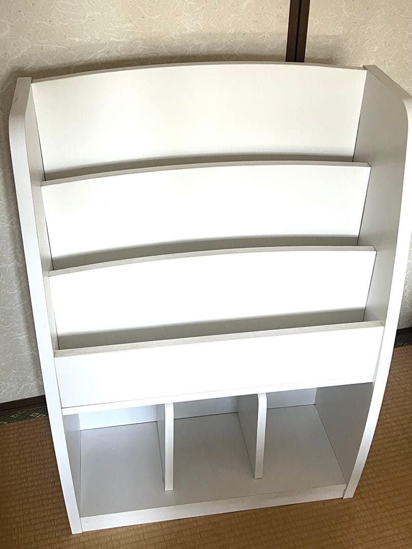 シンプル マガジンラック 本棚 ホワイト FMR-9060 収納ラック