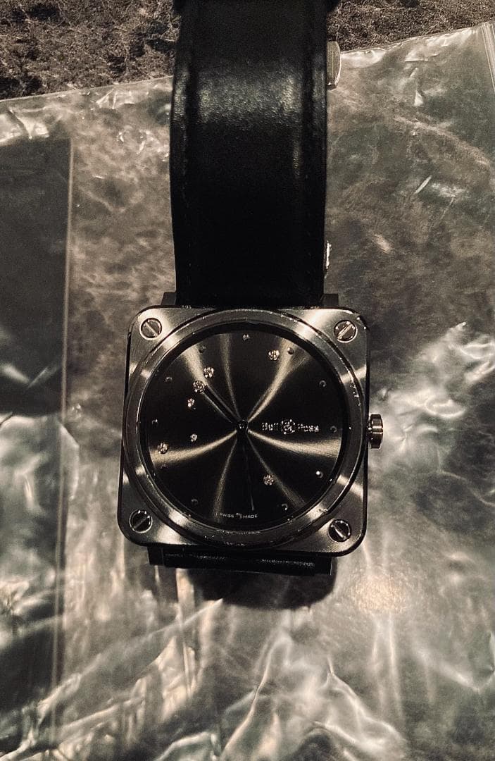 【レア】ベル＆ロス Bell＆Ross ダイヤモンドイーグル/グレー メンズ