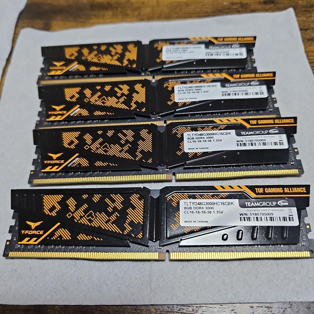 矢*谷様 ASUS TUF GAMING DDR-4 3000MHz 8GBx4