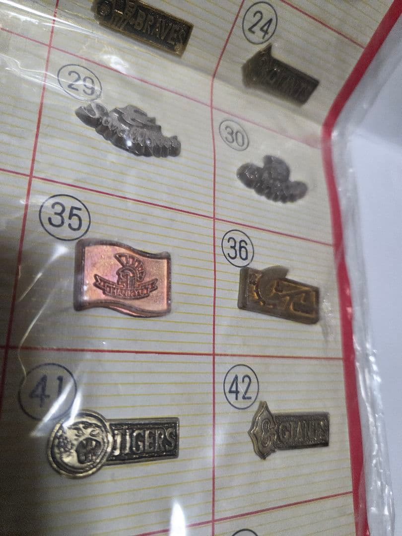 BASEBallダイカスト野球バッチ合金60セット