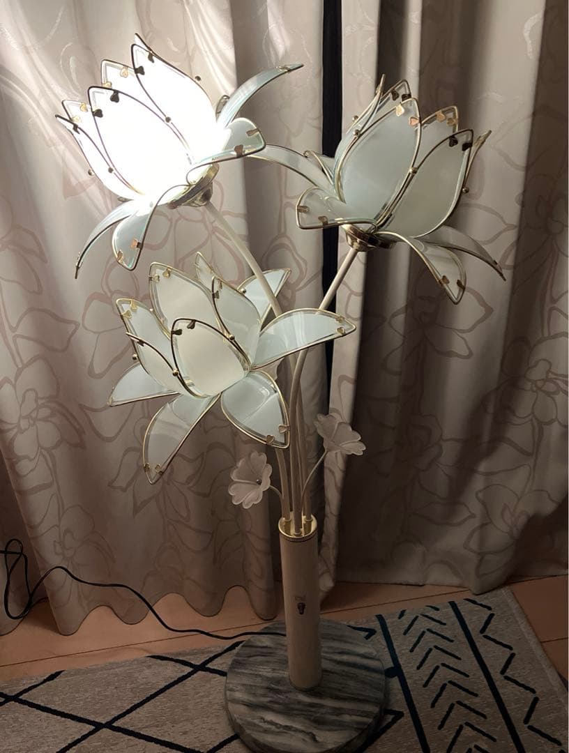 アンティーク　フロアライト　フラワーライトスタンド　★購入者様引き取り限定商品★