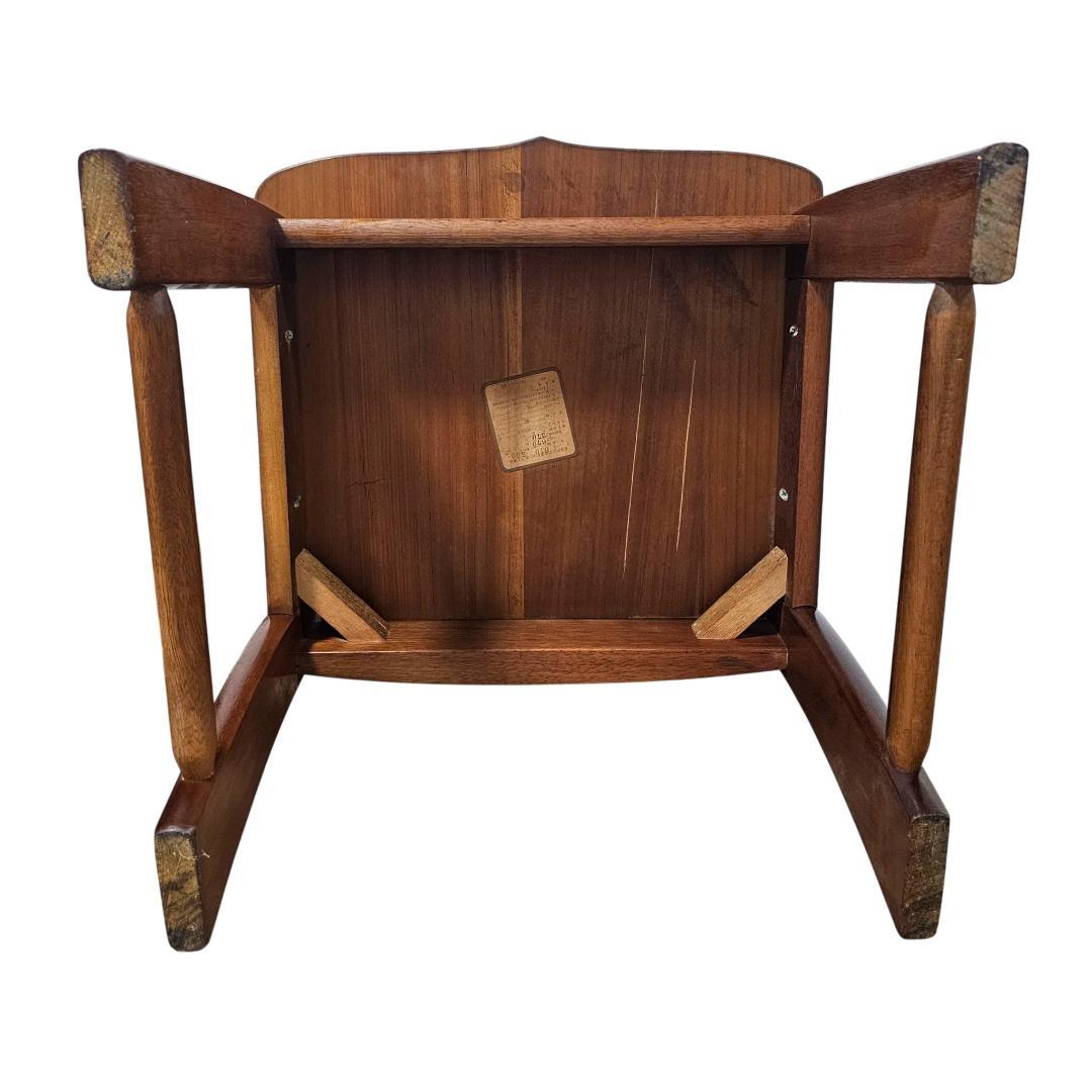 木製 ダイニングチェア 肘付き ハート背もたれ 板座 2脚セット ヴィンテージ