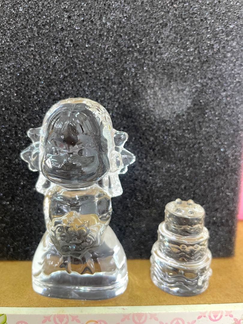 アンティーク　ペコちゃんガラス置物5種