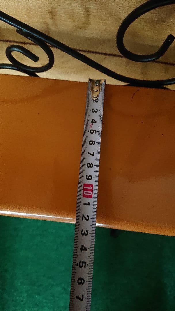 T*様 【アンティーク】昭和レトロ 3段 アイアン シェルフ スチールラック 棚