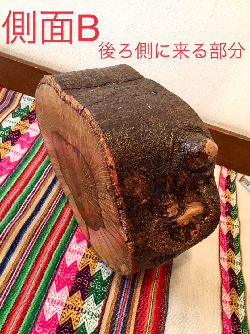 超絶ワイルド！天然樫の木で作成【森を感じられる大きい切り株ちゃぶ台】ミニテーブル