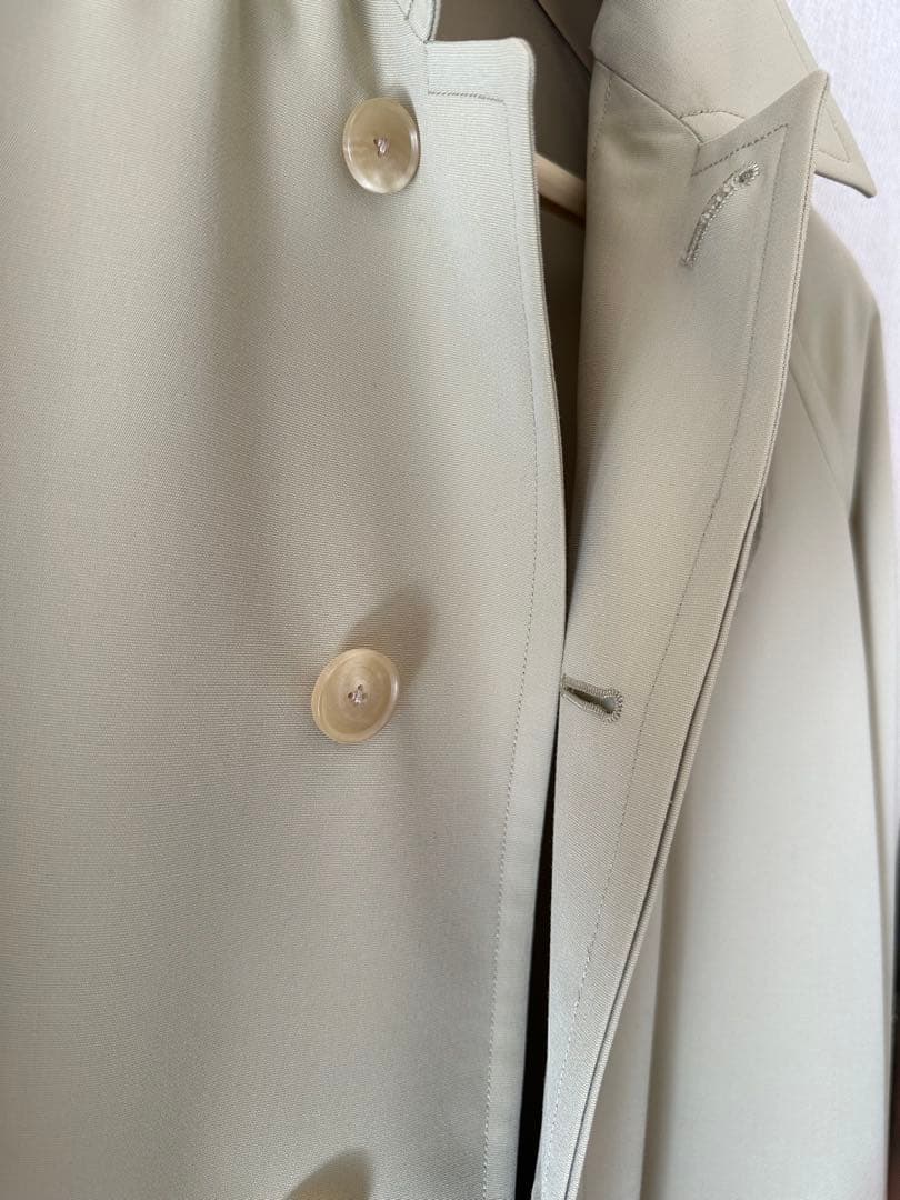 新品AURALEE SOUTIEN COLLAR COAT／ピスタチオグリーン