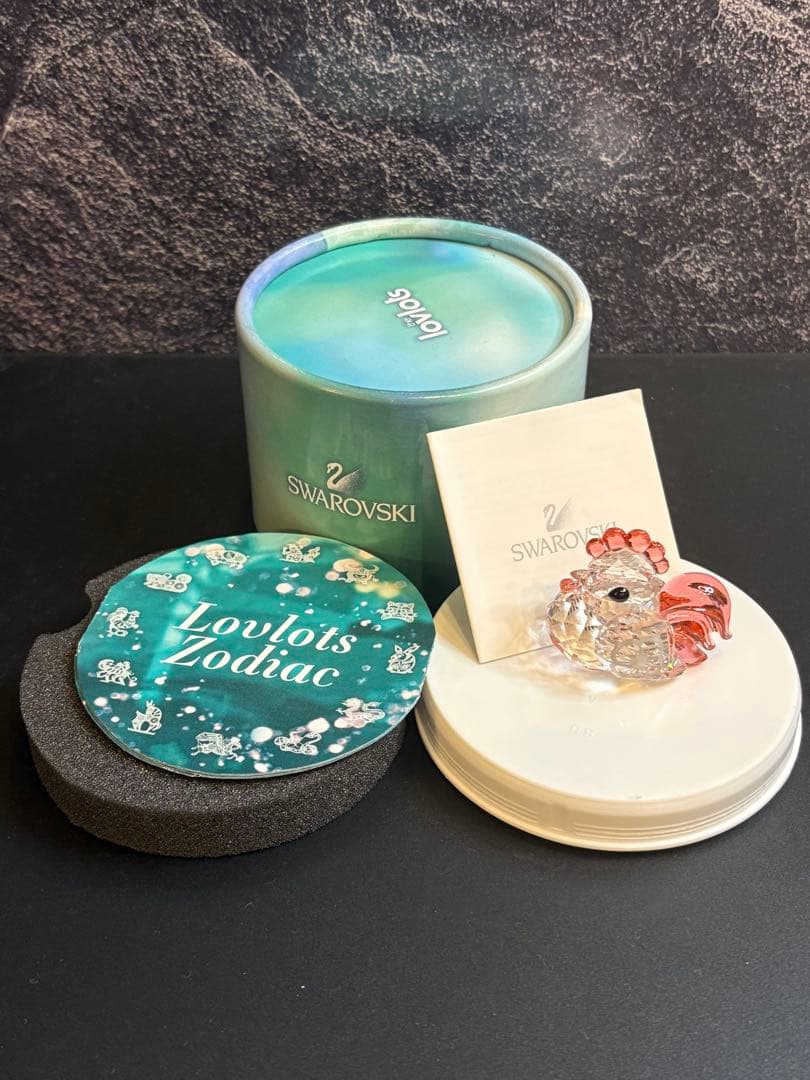 《 希少美品 》 スワロフスキー Swarovski Zodiac 十二支 鶏