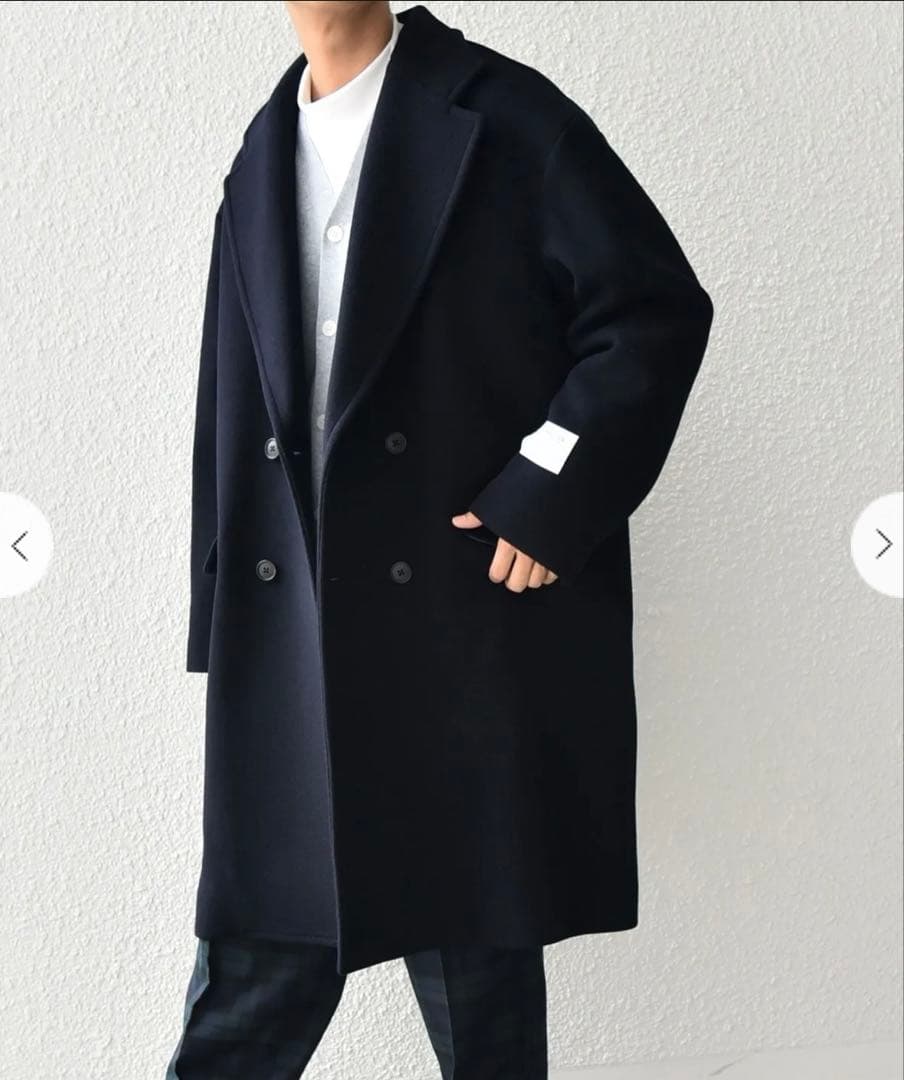 SHIPS any: PURE WOOL MELTON ダブル チェスターコート
