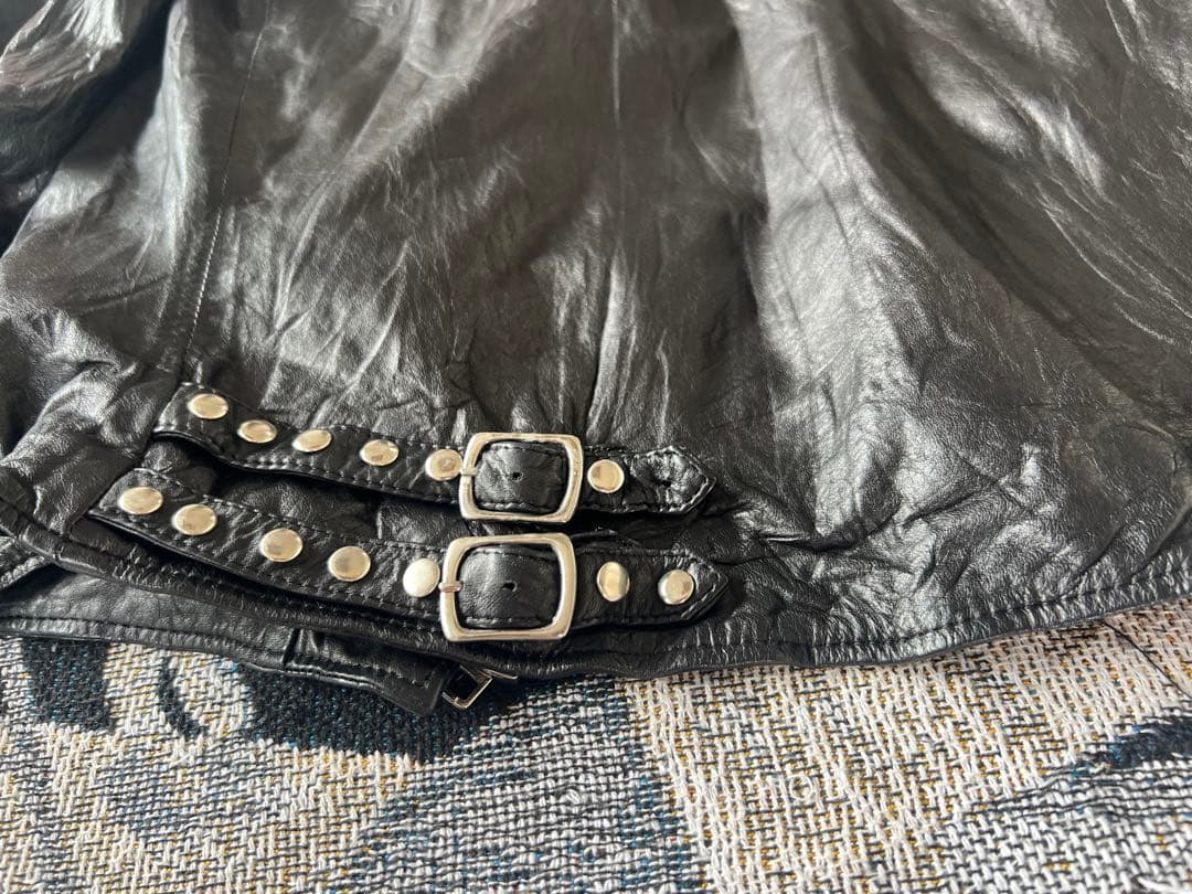 freedom スタッズ　レザーライダース