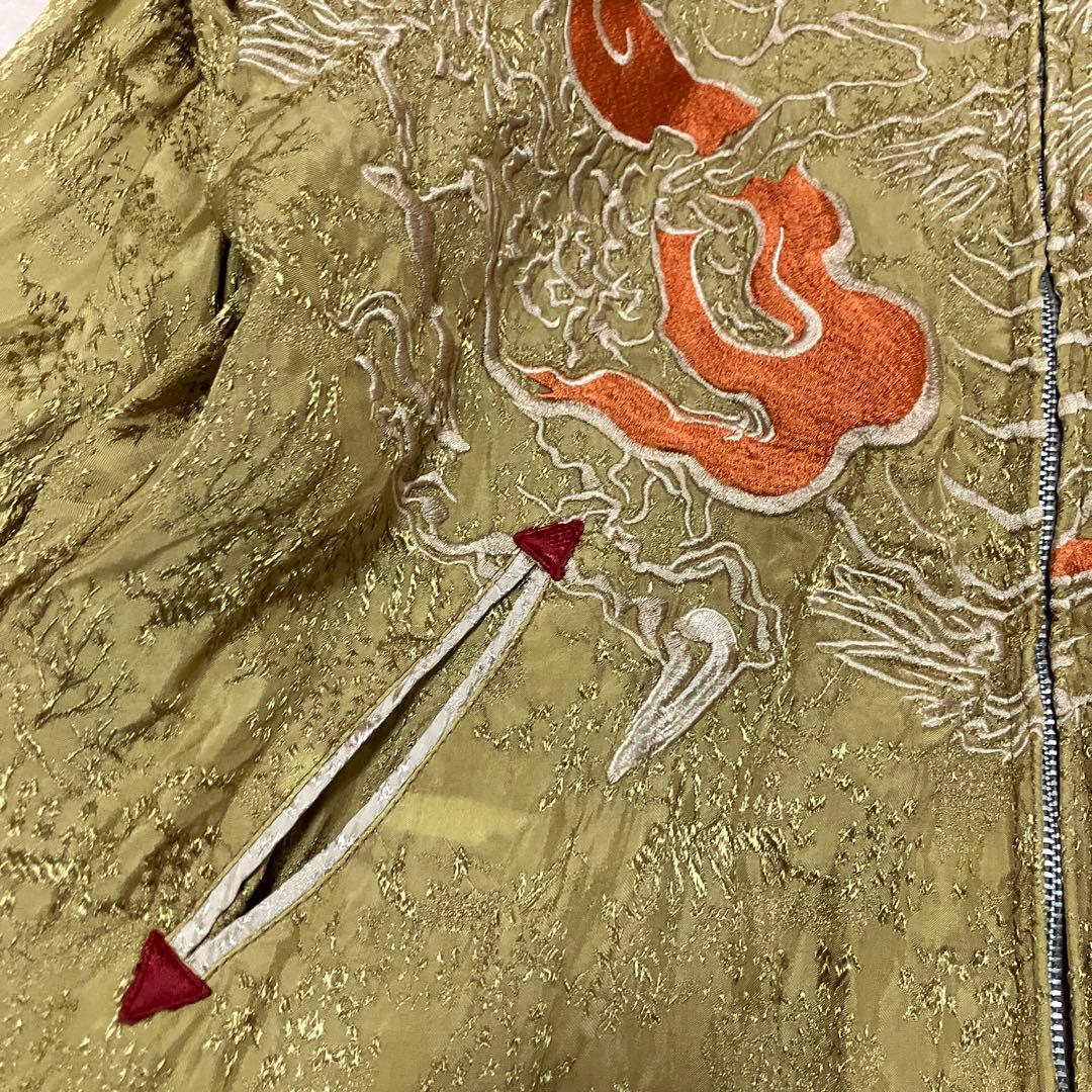 花旅楽団　ハナタビガクダン　鯉 龍　スカジャン　XL