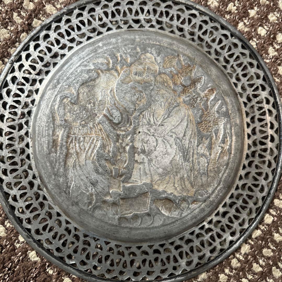 アンティーク彫刻プレート