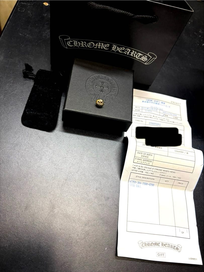 確実正規　インボイス付き　クロスボール　ダイヤ　鑑定書付き　早いもの勝ち22K