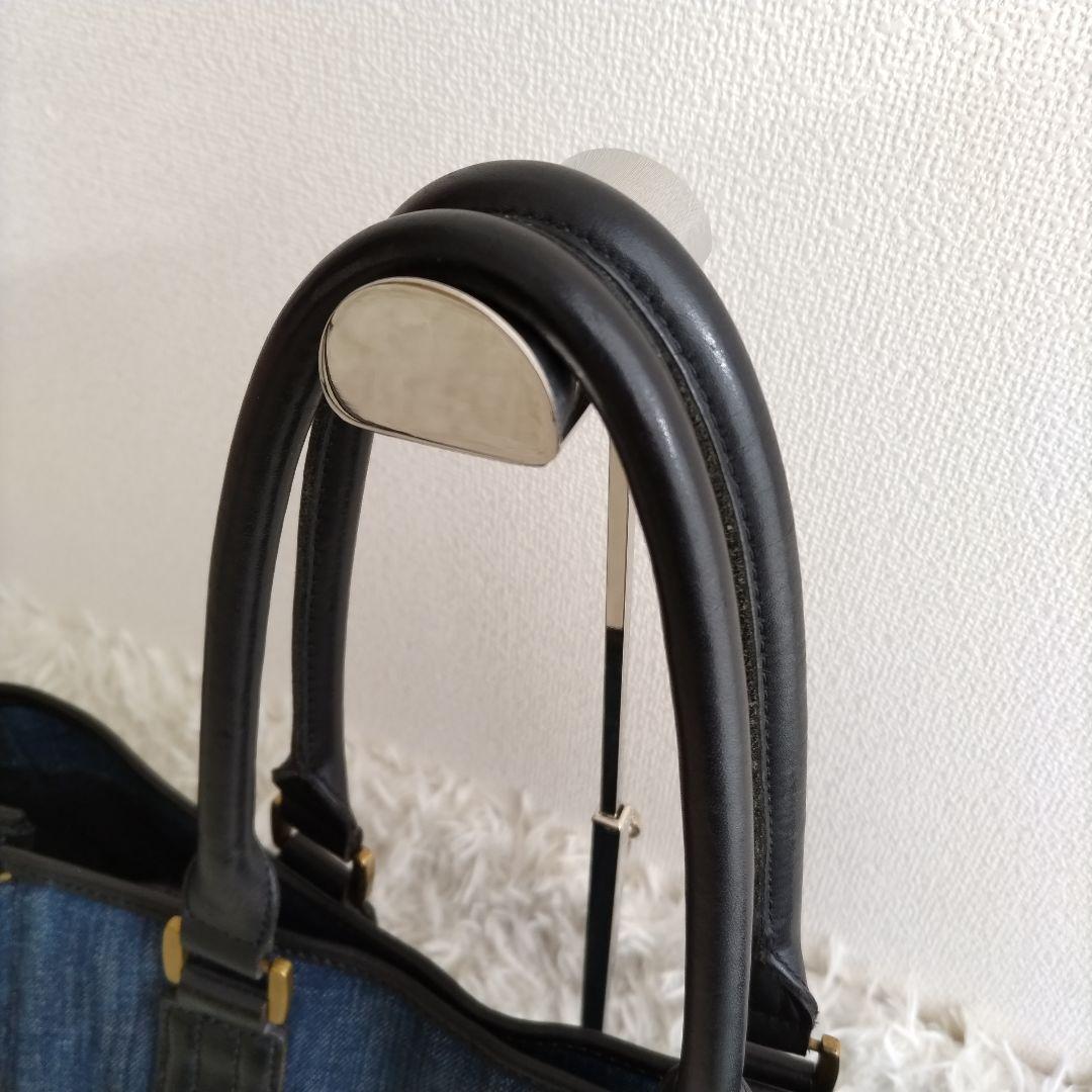 DIESEL　ディーゼル　トートバッグ　デニム　A4サイズ　レザー ハンドバッグ