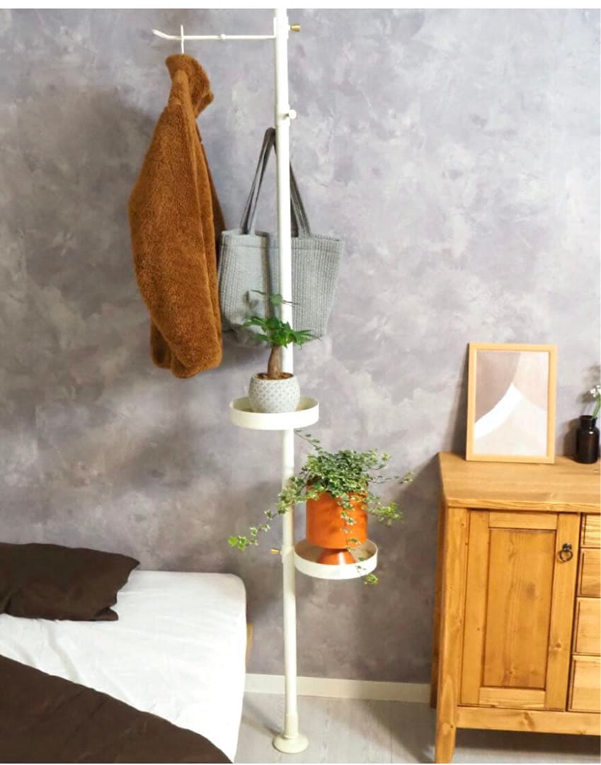 brindille 突っ張り棒 ラック 室内・屋外設置可能 丈夫なアイアン製