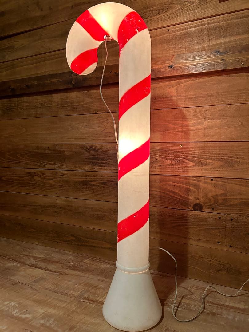 特大キャンディケイン　ライト照明クリスマス　イルミネーション　ガーデン　什器