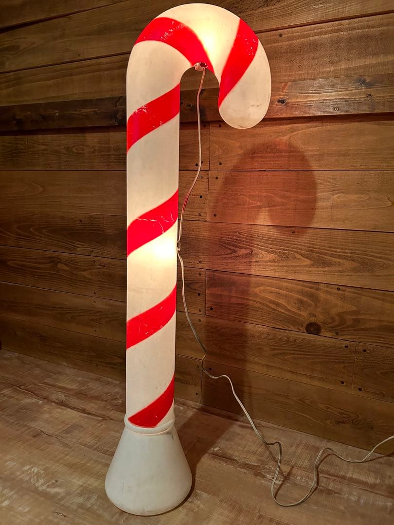 特大キャンディケイン　ライト照明クリスマス　イルミネーション　ガーデン　什器