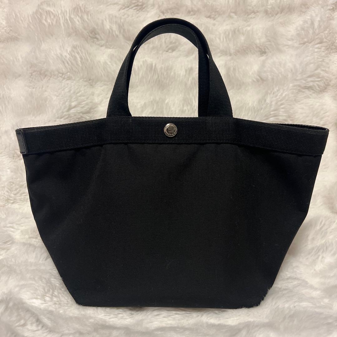 Herve Chapelier 舟型トートM 707C ノワール×ノワール