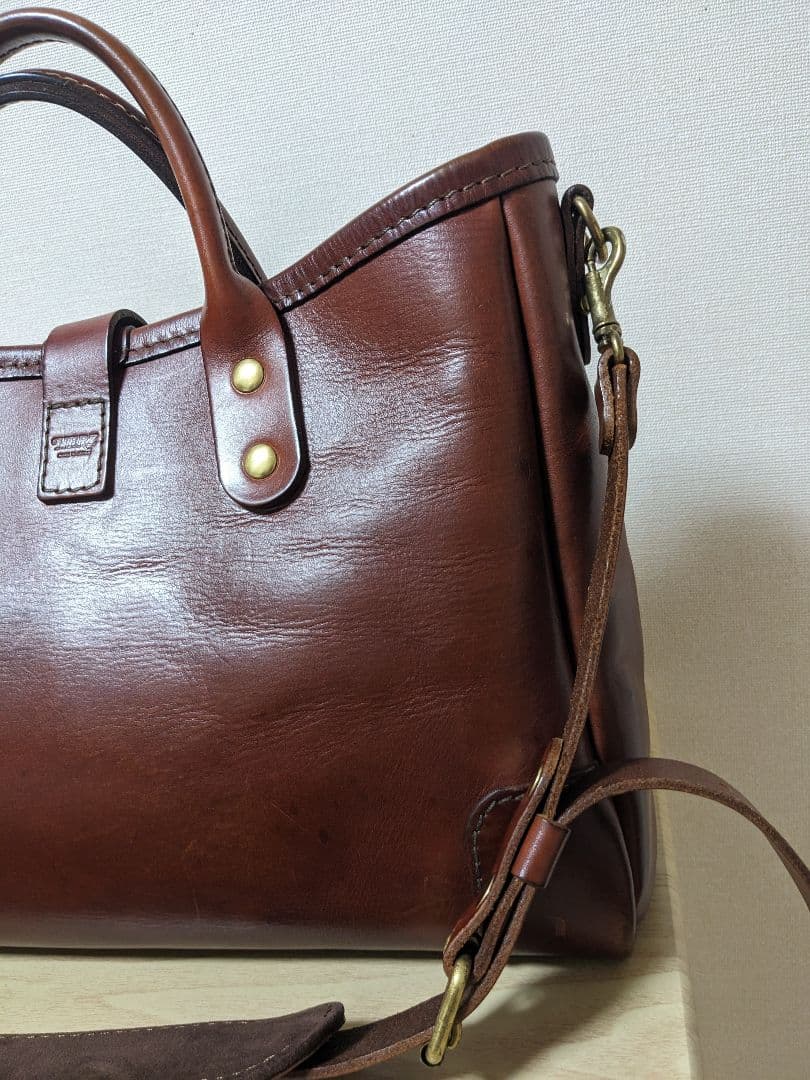 ヘルツ　横型2wayトートバッグ(T-146)　チョコ