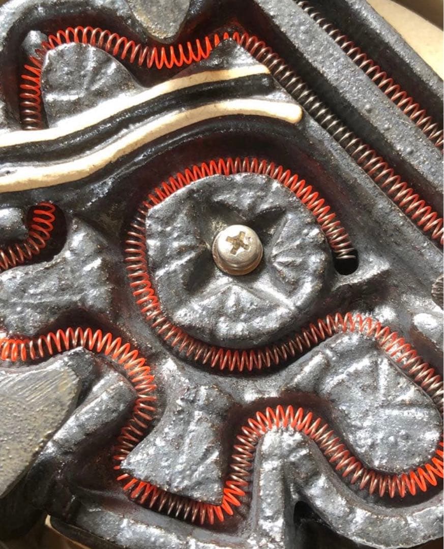 《R》茶道具 野々田式 風炉型電熱器 黒真塗B 元箱　260126く1