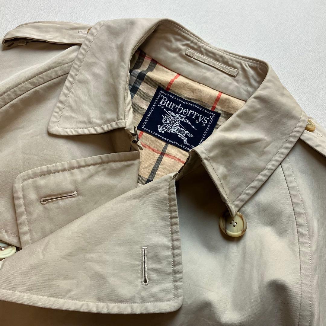 バーバリーズ トレンチコート ダブル 大きいサイズ185 着丈113