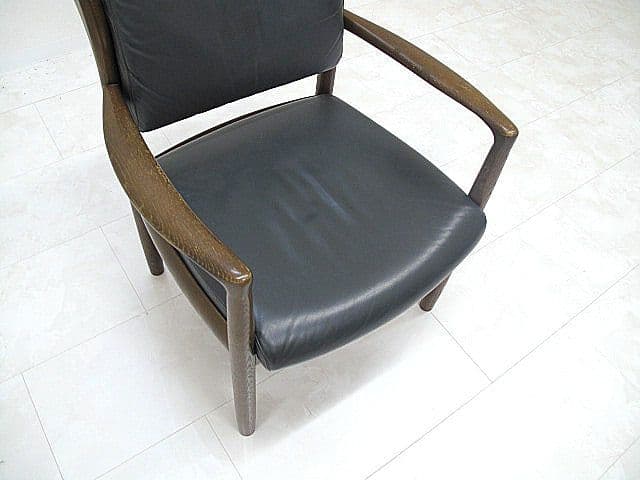 飛騨産業/HIDA/キツツキ　「クレセント」アームチェア　　ラウンジチェア