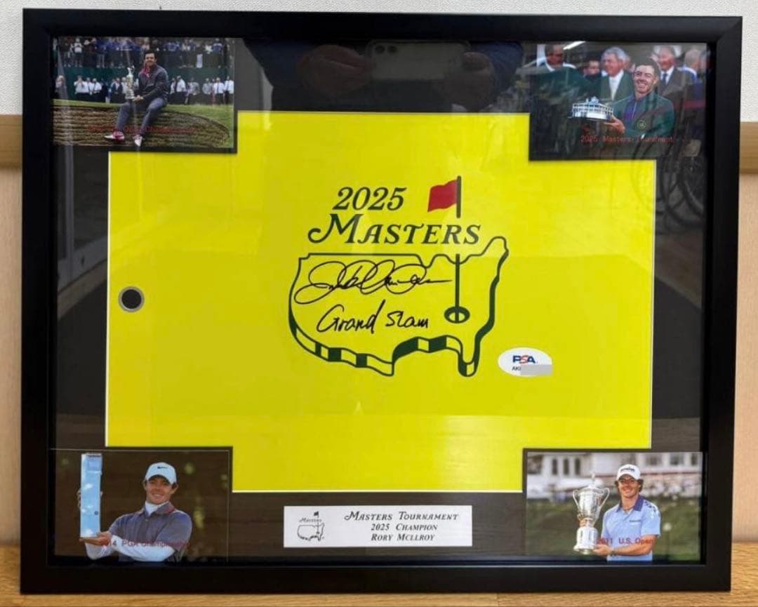 ローリー・マキロイ グランドスライム達成マスターズ優勝 直筆サイン 鑑定書付