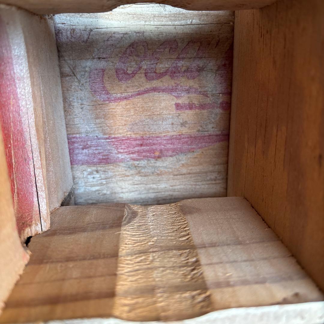 Coca-Cola レトロ木製収納ボックス　コカ・コーラ　木箱　アンティーク