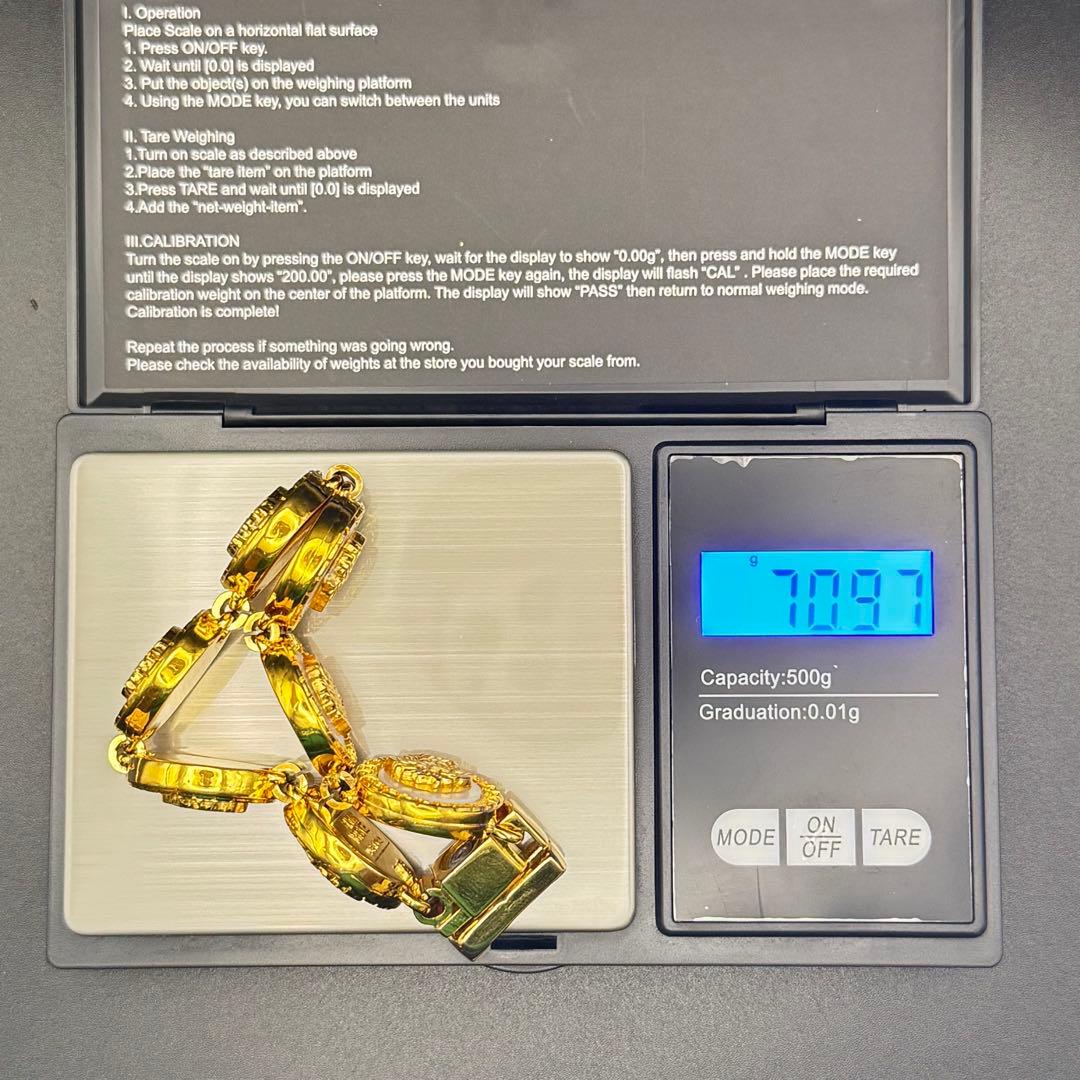 箱・袋付き　GIANNI VERSACE ヴェルサーチ　メデューサ　ブレスレット