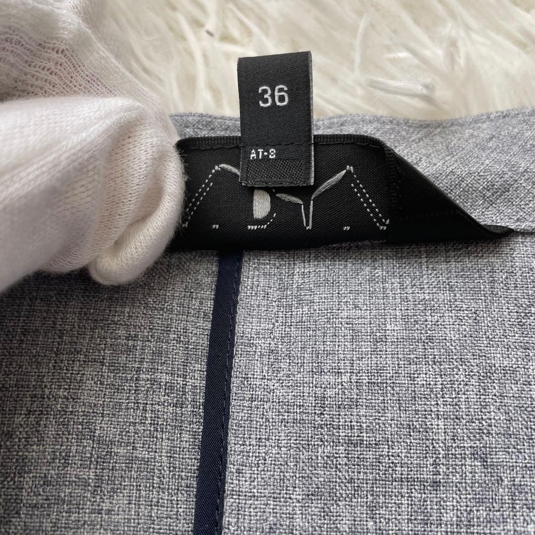 SALE 洗える　INDIVI スーツセットアップ　36 ノーカラー　パンツ