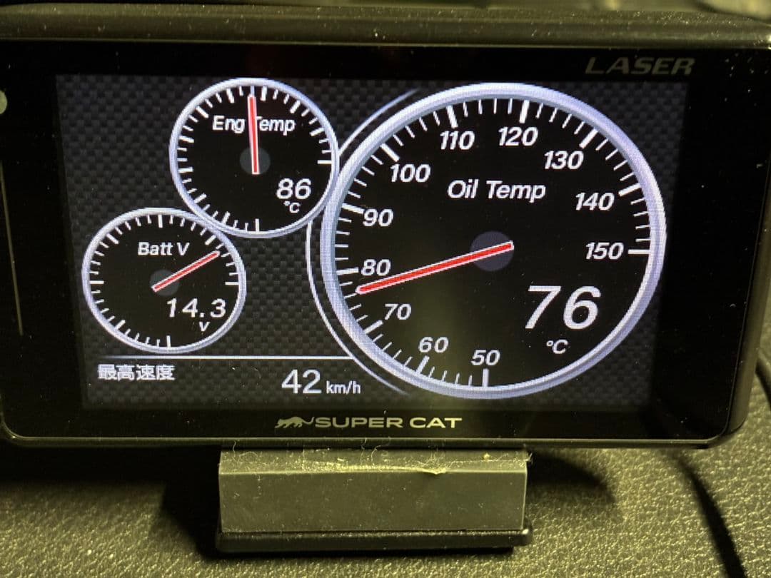 SUPER CAT LS310 レーダーレーザー探知機本体OBDアダプターセット