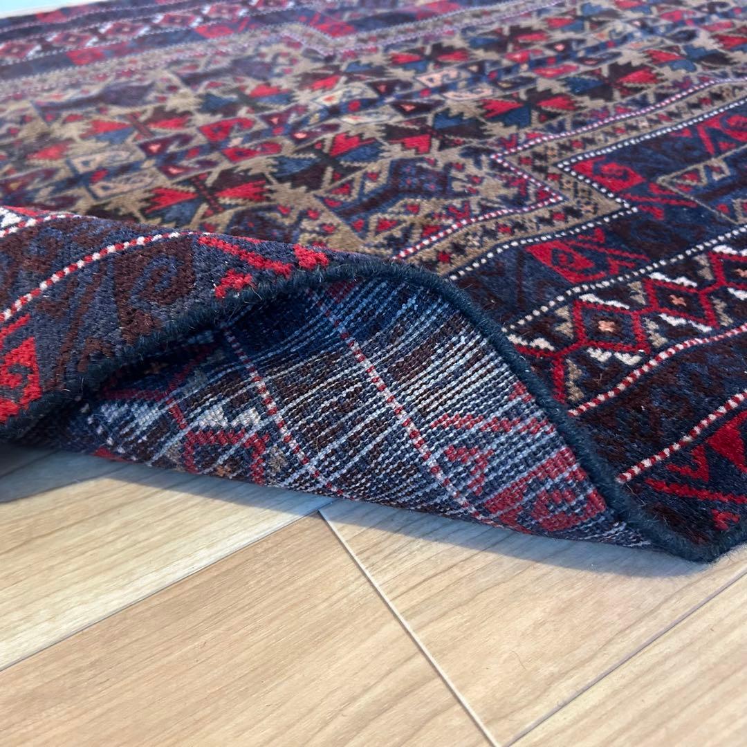 【1990's vintage】バルーチ族作 ビンテージラグ