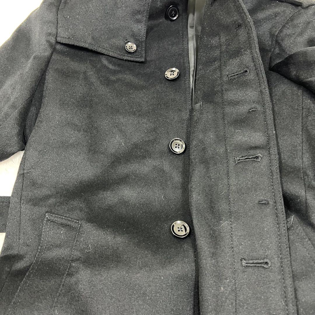 Le orme カシミヤ混 ロングコート Mサイズ ベルトブラック 日本製