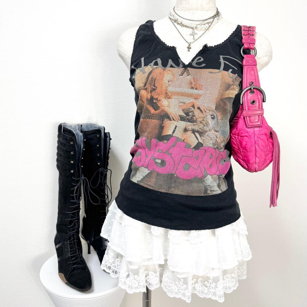 y2k✨️ 00s HYSTERIC GLAMOUR フォト ロゴ タンクトップ