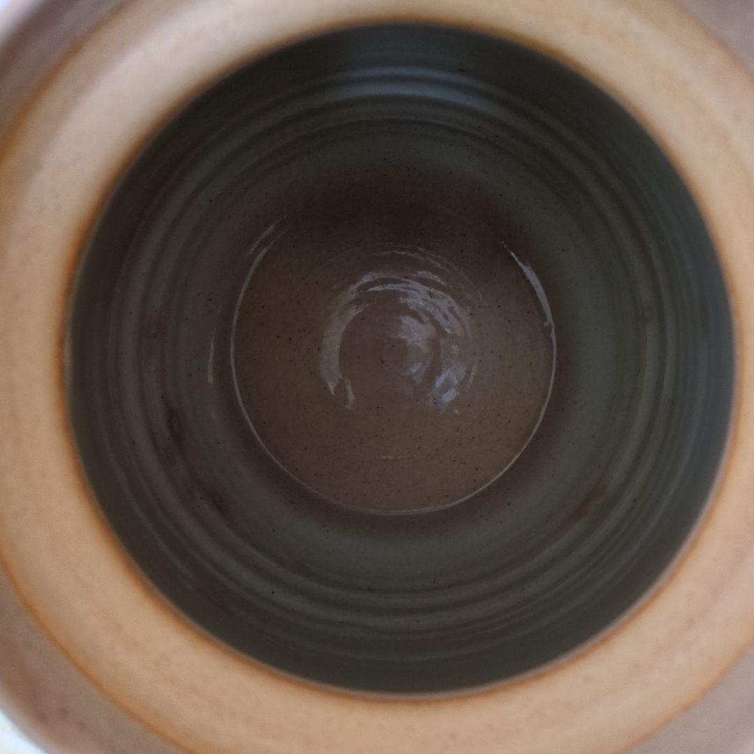 銹絵波文　袋型水指　香舟　栗田口焼　茶道　茶道具