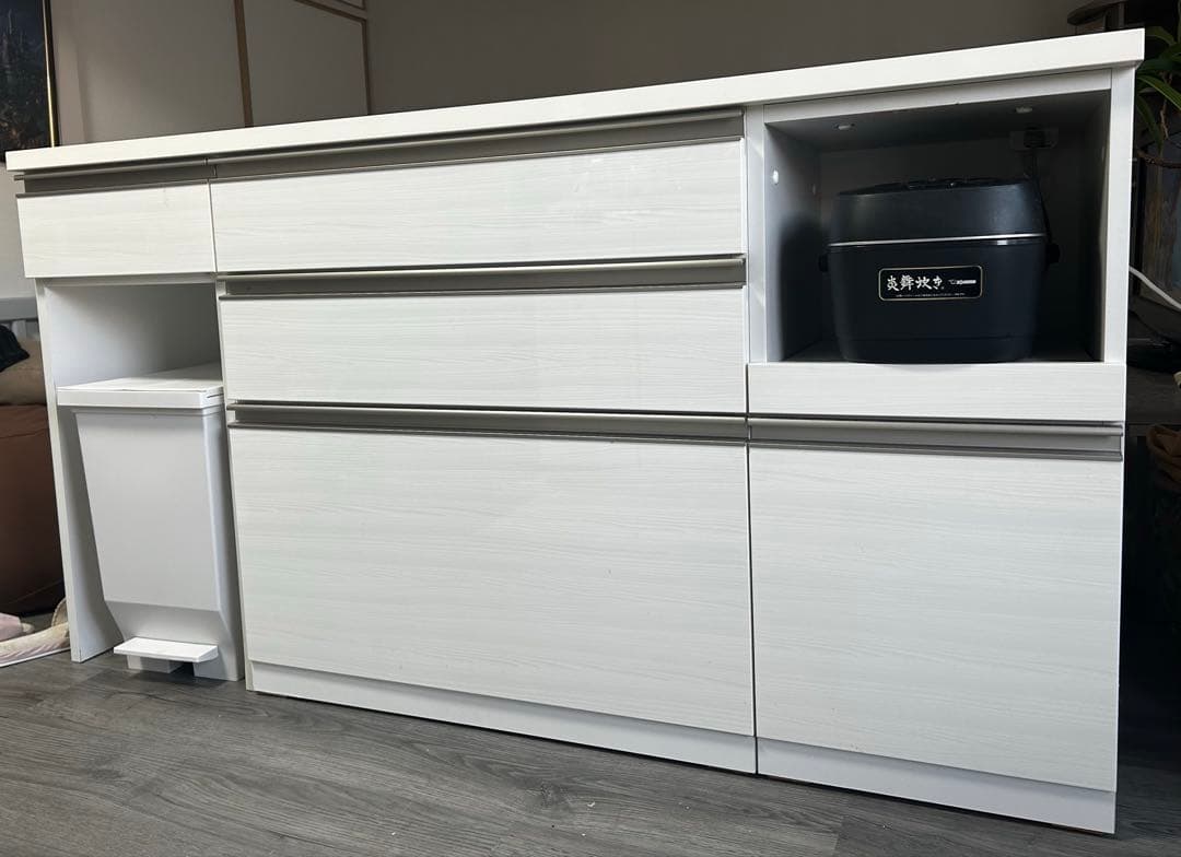 ニトリ　ホワイトキッチンカウンター