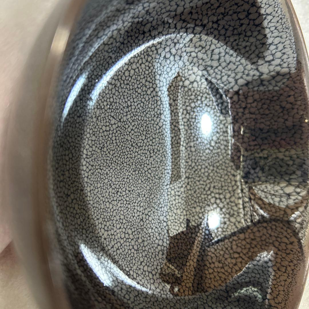 有田焼　真右ェ門窯　真右衛門窯　油滴天目　辰砂　　飯碗　高級茶碗