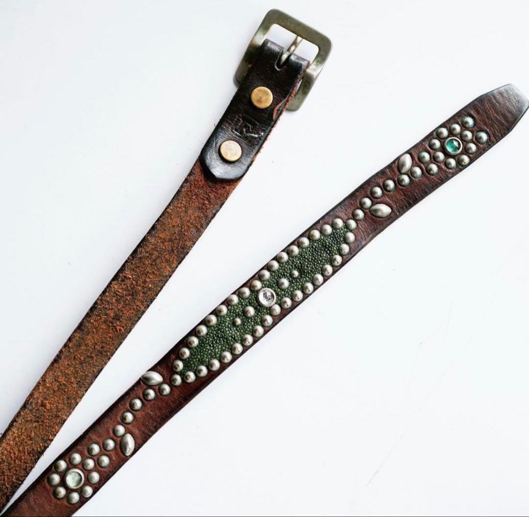 HTC ナローベルト　スタッズ　アメカジ　RRL vintage 古着